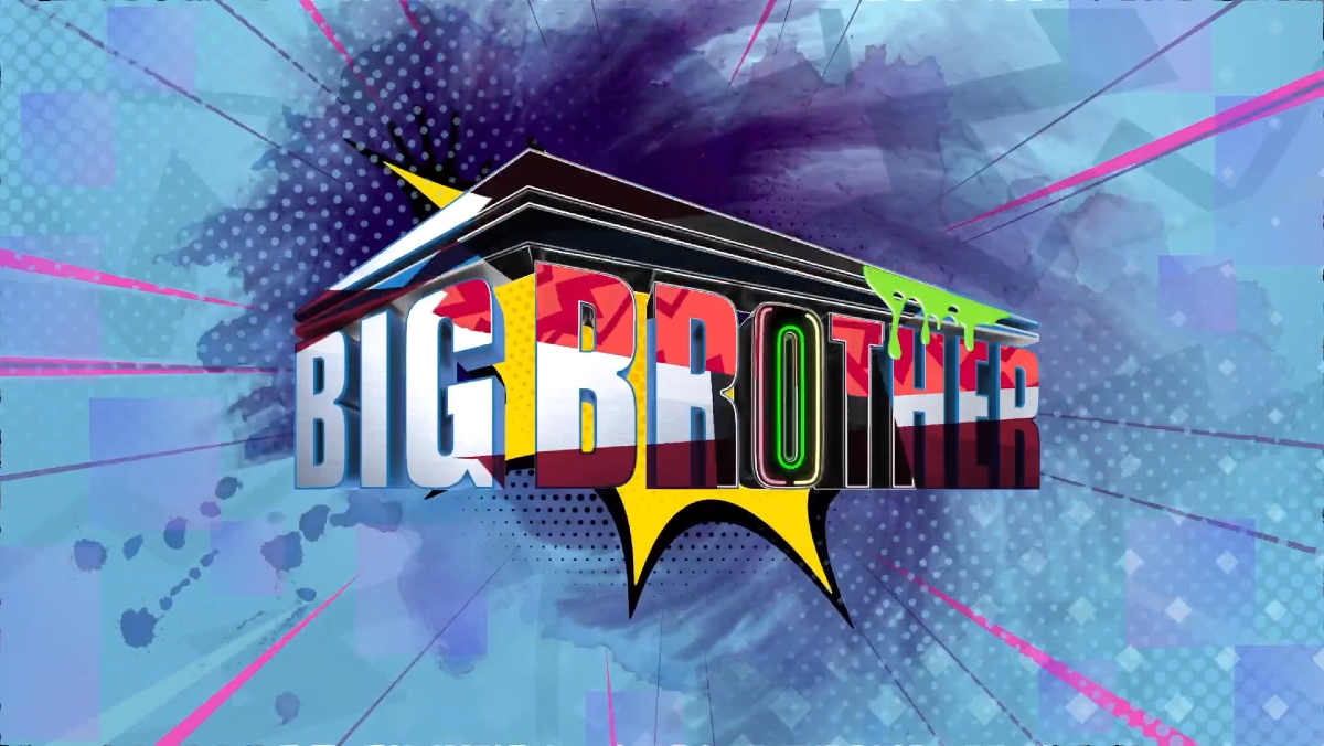 The logo for Big Brother's 25h season featuring lots of different colors and looks for its muliverse theme.